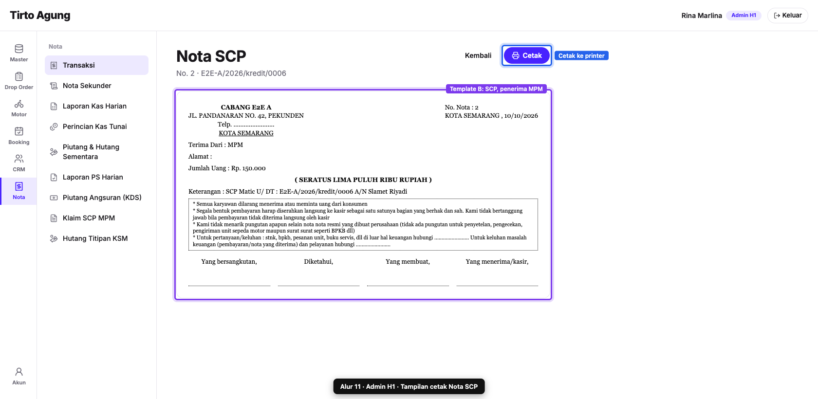 Nota SCP