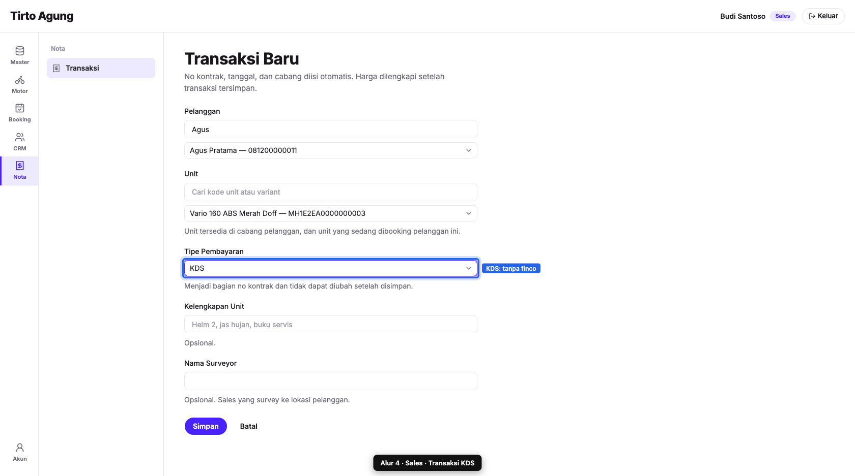 Form KDS